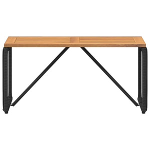 Εξωτερικό Τραπέζι Μαύρο και Καφέ 80 x 40 x 40 cm - Pakobazaar