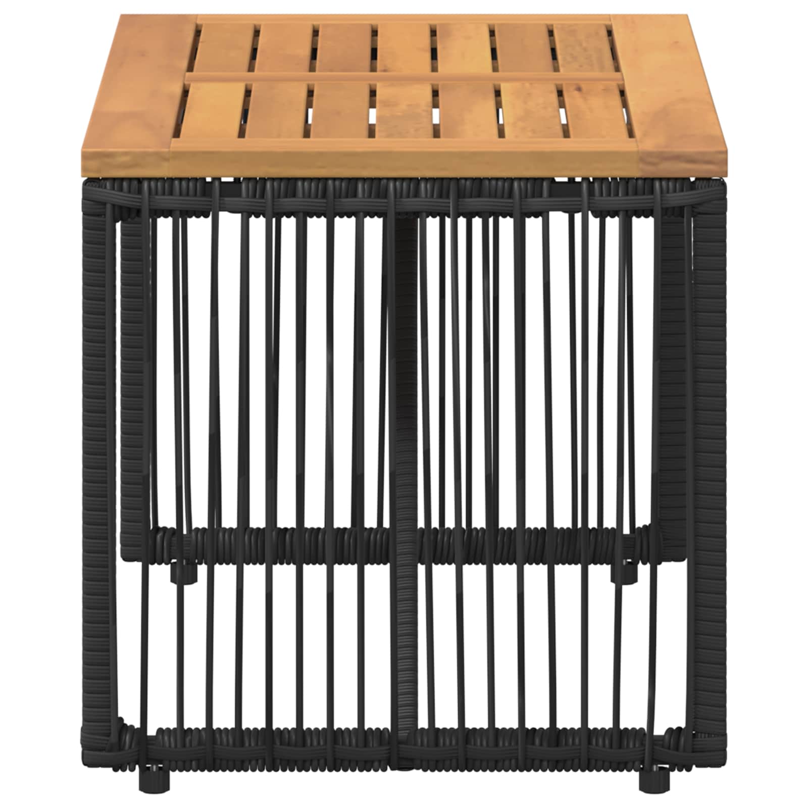 Εξωτερικό Τραπέζι Μαύρο και Καφέ 80 x 40 x 40 cm - Pakobazaar