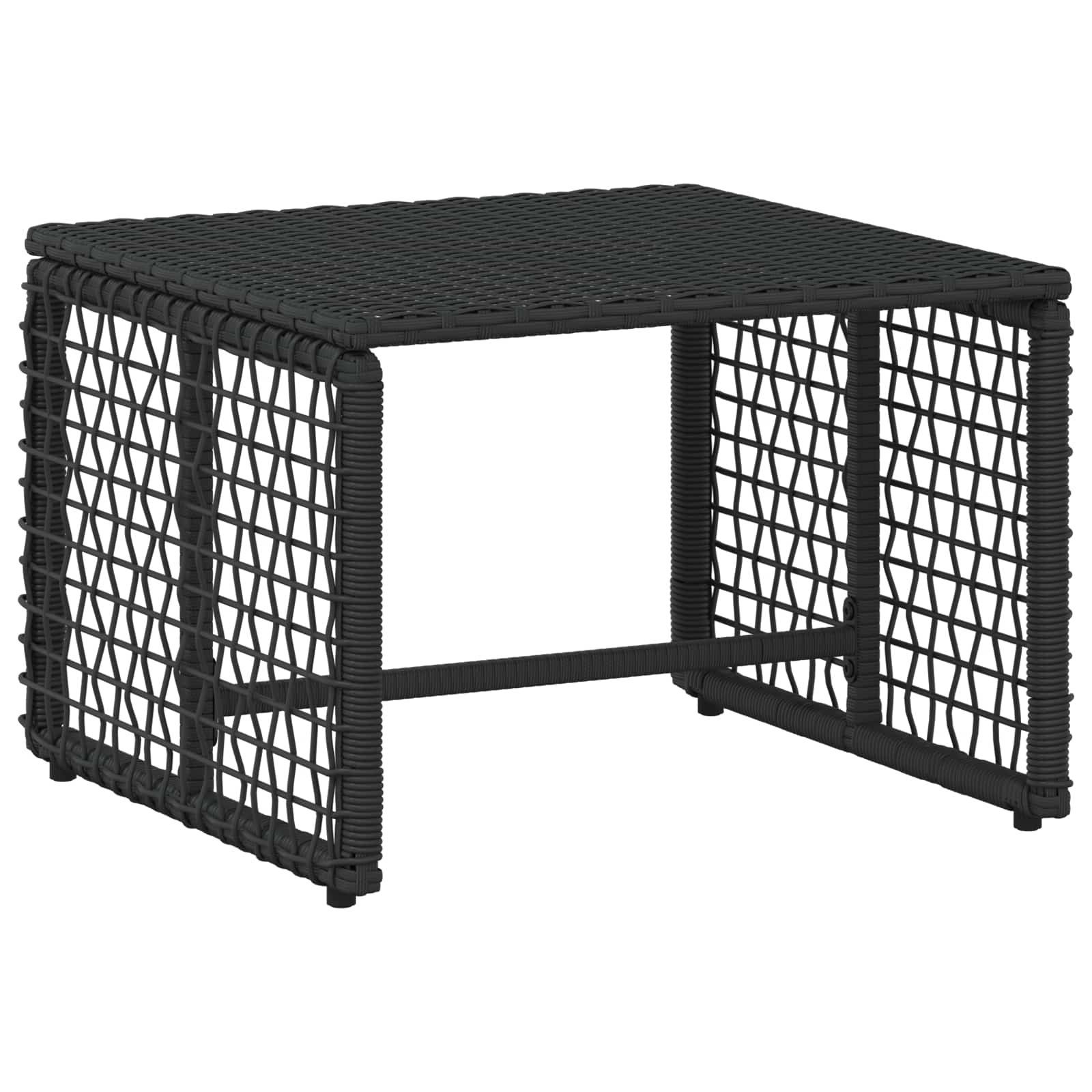 Σετ Εξωτερικών Επίπλων με μαξιλάρι 5 pcs Μαύρο και Λευκό - Pakobazaar