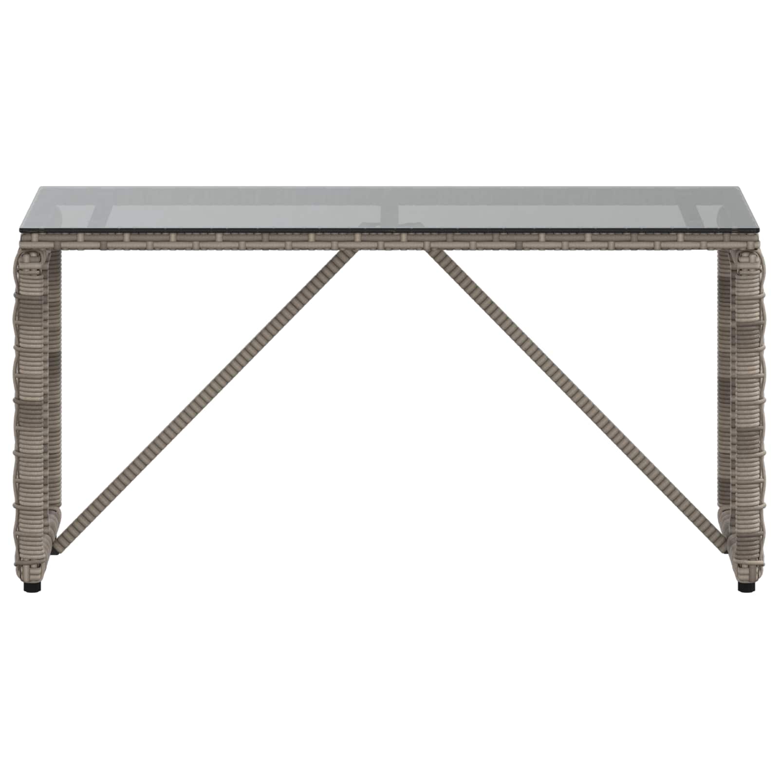 Εξωτερικό Τραπέζι Γκρι και Μαύρο 80 x 40 x 40 cm - Pakobazaar