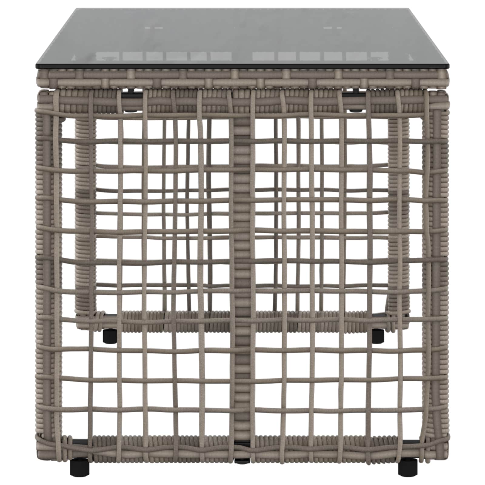 Εξωτερικό Τραπέζι Γκρι και Μαύρο 80 x 40 x 40 cm - Pakobazaar