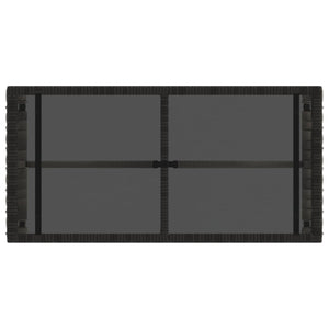 Εξωτερικό Τραπέζι Γκρι και Μαύρο 80 x 40 x 40 cm - Pakobazaar