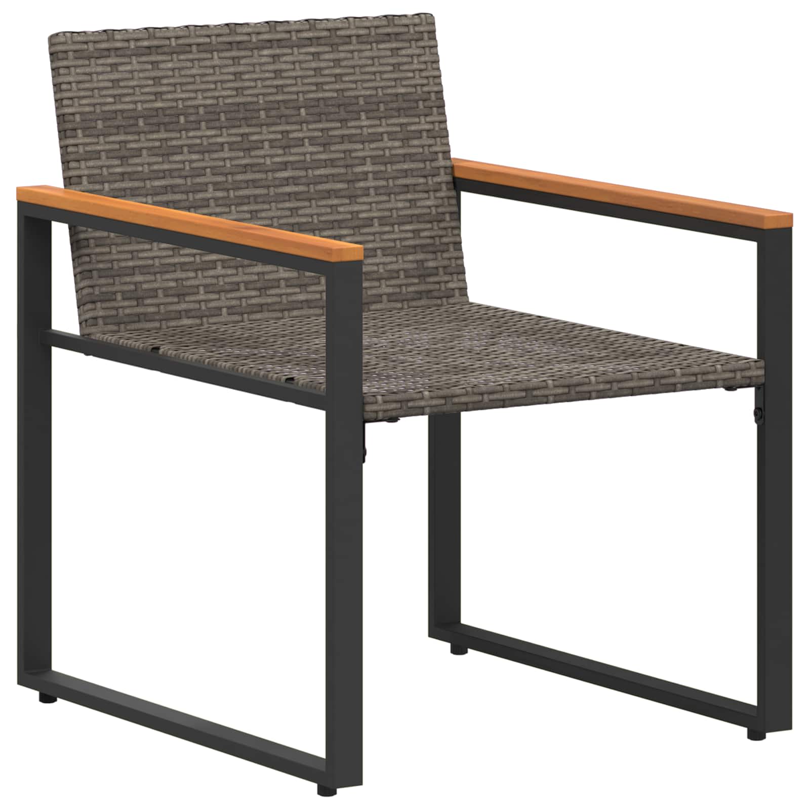 Σύνολα επίπλων με μαξιλάρι 3 pcs Γκρι και Navy Blue Ρατάν