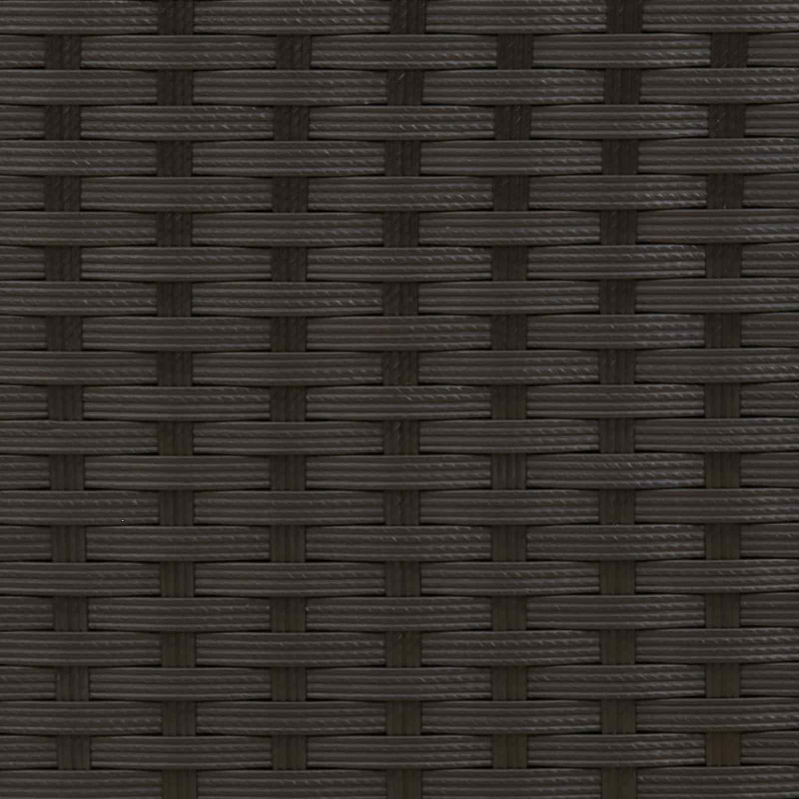 Σύνολα επίπλων με μαξιλάρι 3 pcs Μαύρο και Τυρκουάζ Ρατάν