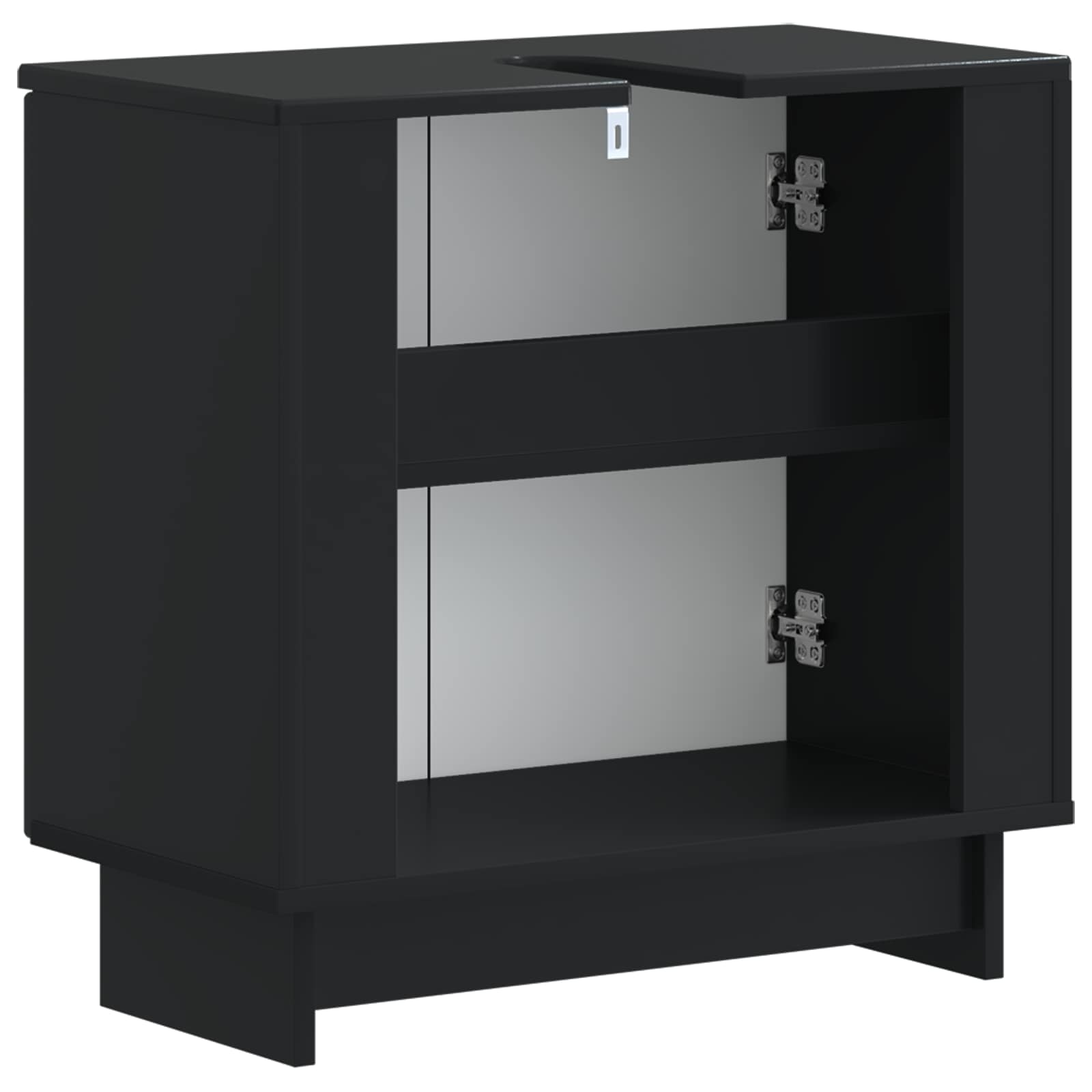 Ντουλάπα Νιπτήρα Mπάνιου EDE Μαύρο 59,5 x 31,5 x 59 εκ. - Pakobazaar