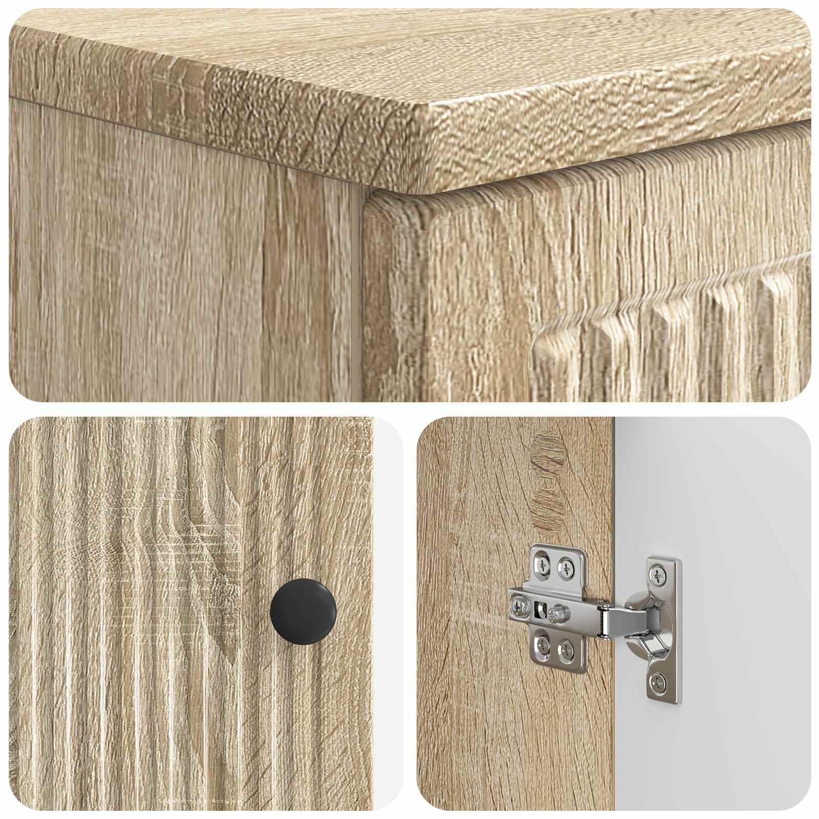 Ντουλάπα Νιπτήρα Mπάνιου EDE Sonoma Δρυς 59,5 x 31,5 x 59 εκ. - Pakobazaar