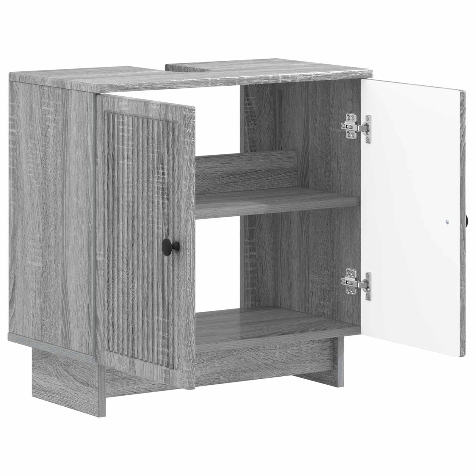 Ντουλάπα Νιπτήρα Mπάνιου EDE Γκρι Sonoma 59,5 x 31,5 x 59 εκ. - Pakobazaar