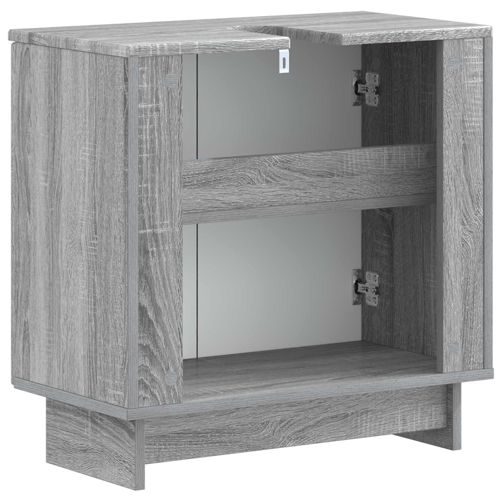Ντουλάπα Νιπτήρα Mπάνιου EDE Γκρι Sonoma 59,5 x 31,5 x 59 εκ. - Pakobazaar