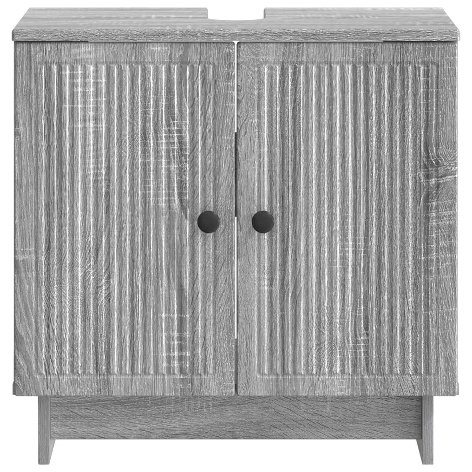Ντουλάπα Νιπτήρα Mπάνιου EDE Γκρι Sonoma 59,5 x 31,5 x 59 εκ. - Pakobazaar