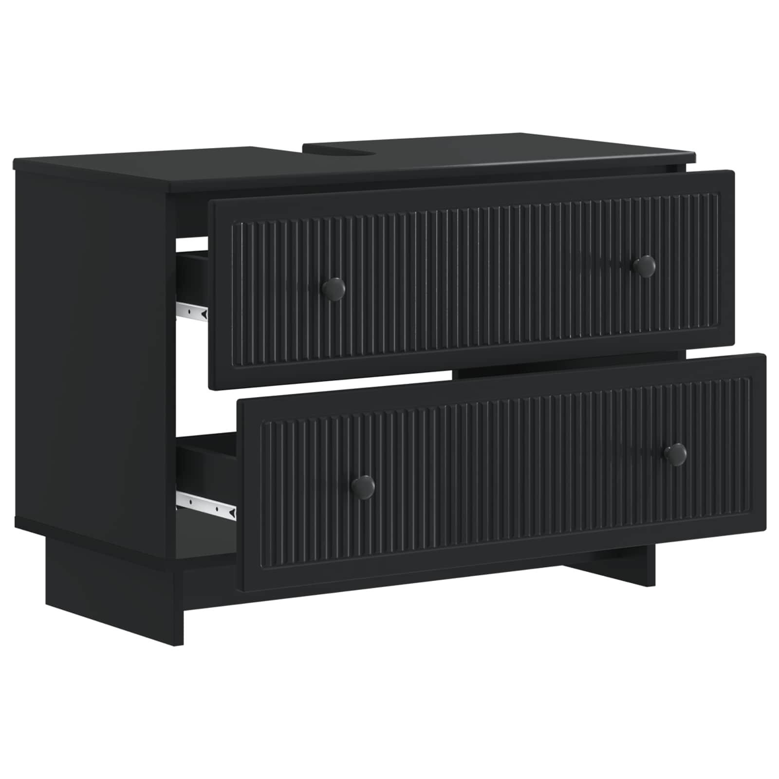 Ντουλάπα Νιπτήρα Mπάνιου EDE Μαύρο 82 x 41 x 59 εκ - Pakobazaar