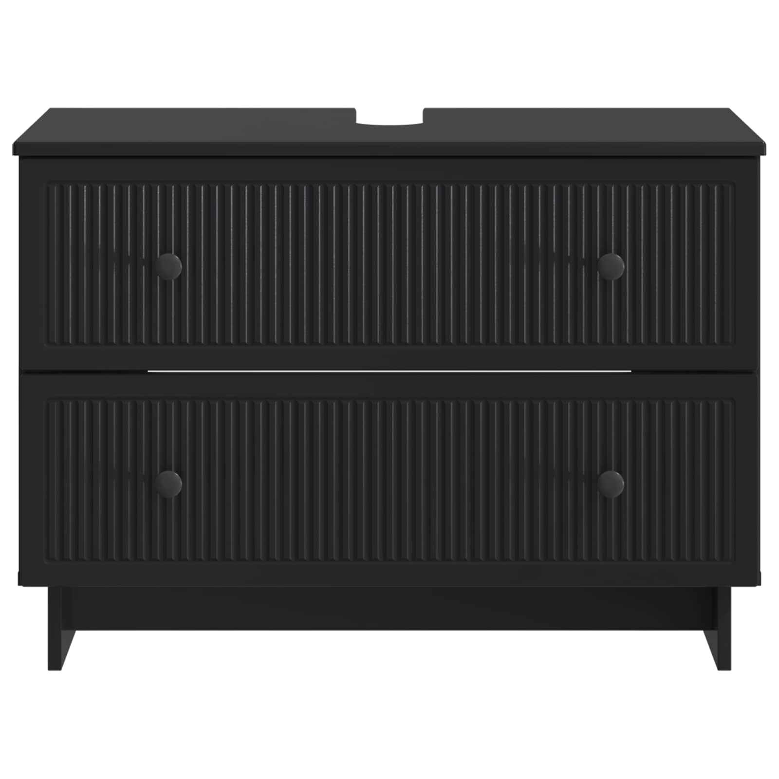 Ντουλάπα Νιπτήρα Mπάνιου EDE Μαύρο 82 x 41 x 59 εκ - Pakobazaar