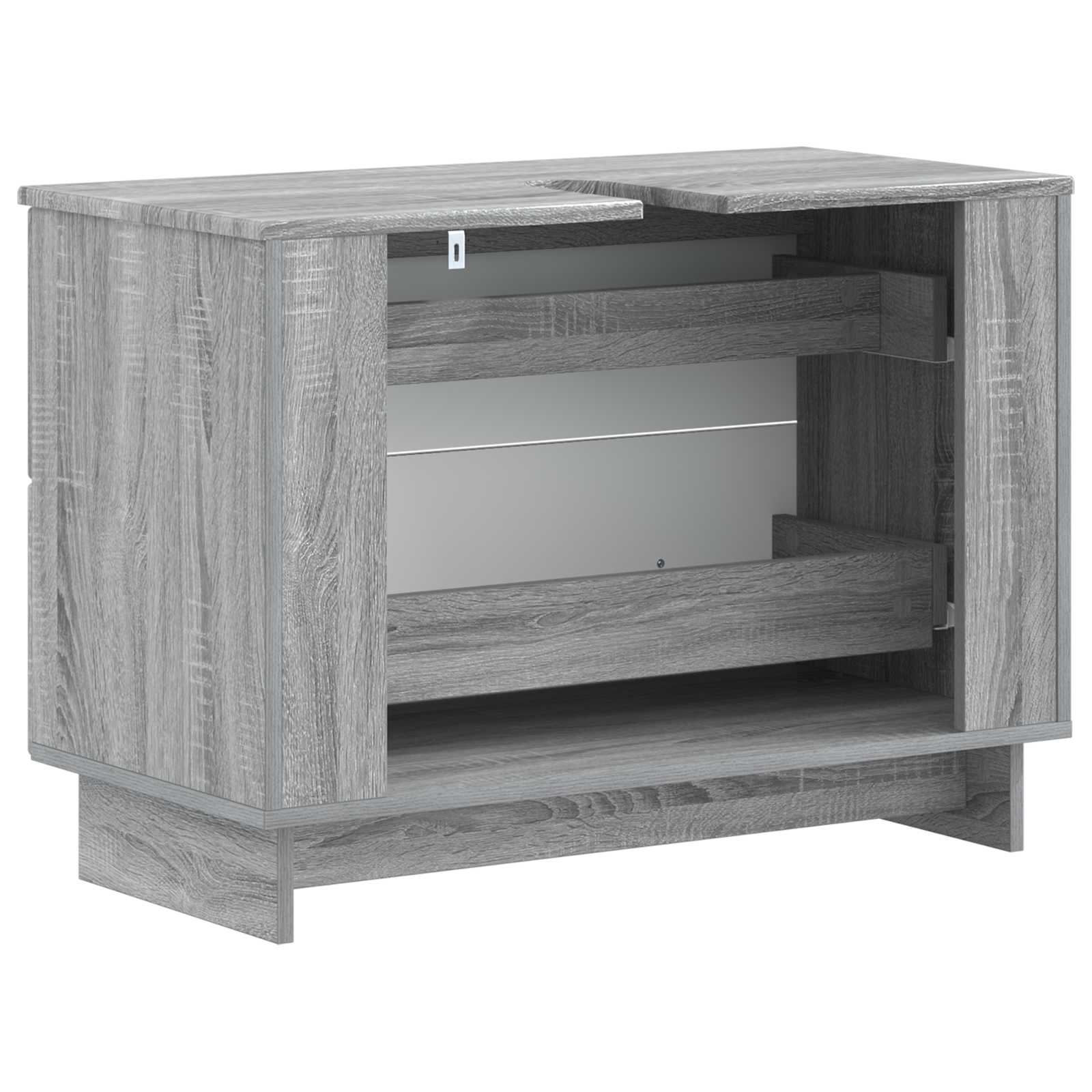 Ντουλάπα Νιπτήρα Mπάνιου EDE Γκρι Sonoma 82 x 41 x 59 εκ - Pakobazaar