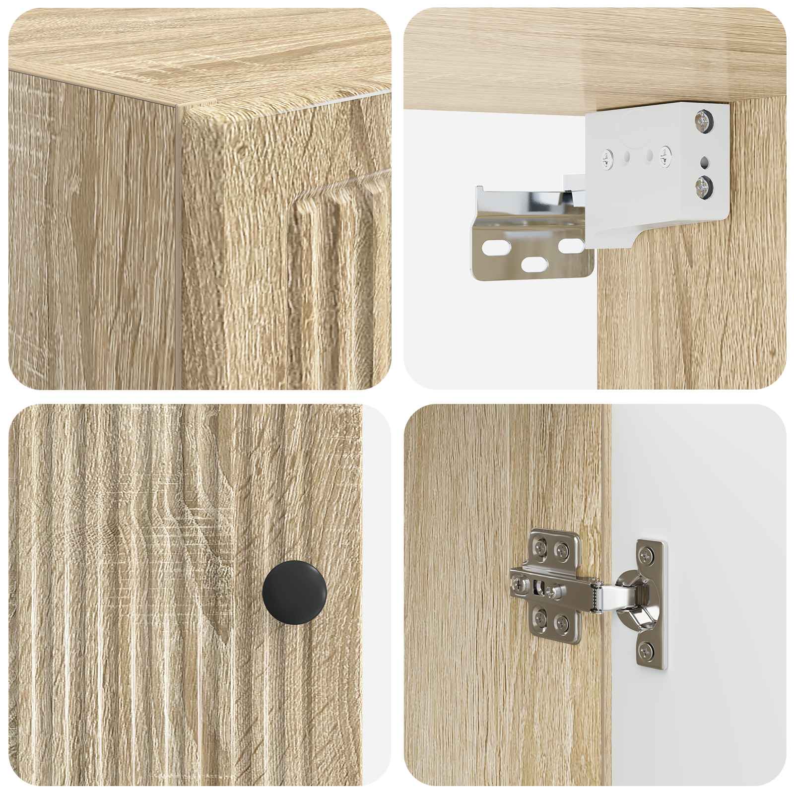 Ντουλάπα τοίχου μπάνιου EDE Sonoma Δρυς 30 x 31 x 59 εκ. - Pakobazaar