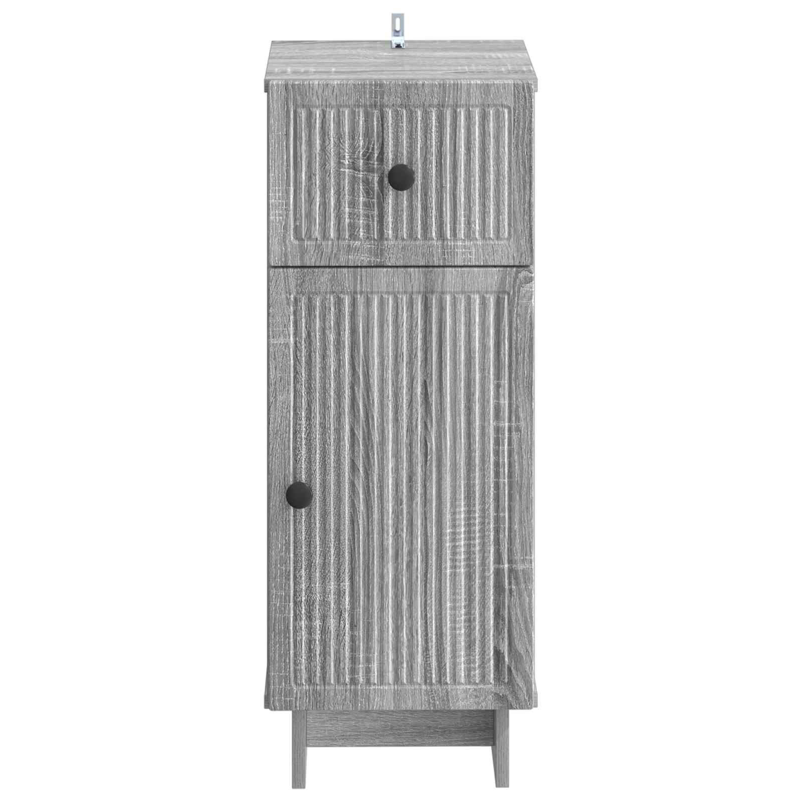 Ντουλάπι Αποθήκευσης Μπάνιου EDE Γκρι Sonoma 30 x 31 x 80 εκ. - Pakobazaar