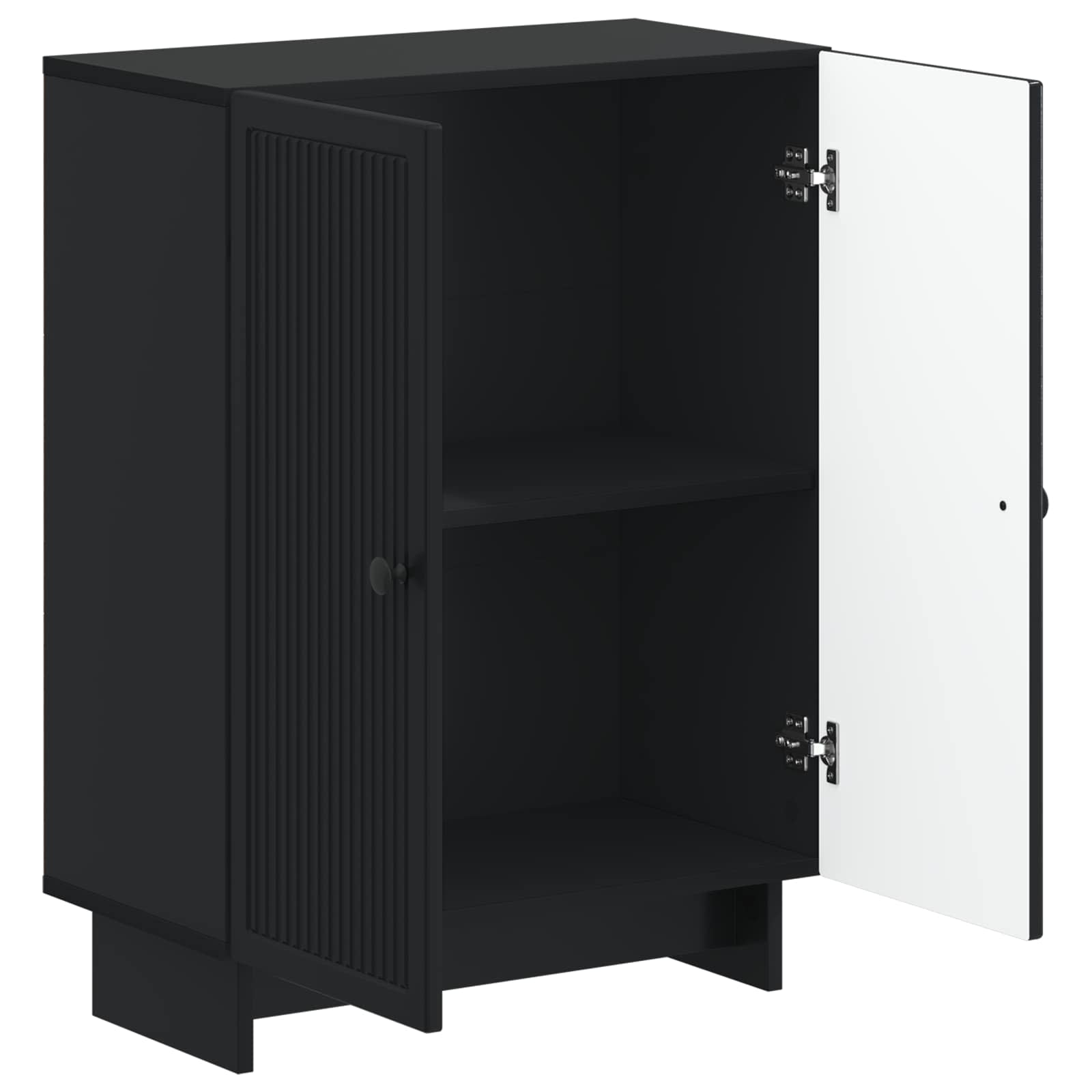 Ντουλάπι Αποθήκευσης Μπάνιου EDE Μαύρο 59,5 x 31 x 80 εκ - Pakobazaar