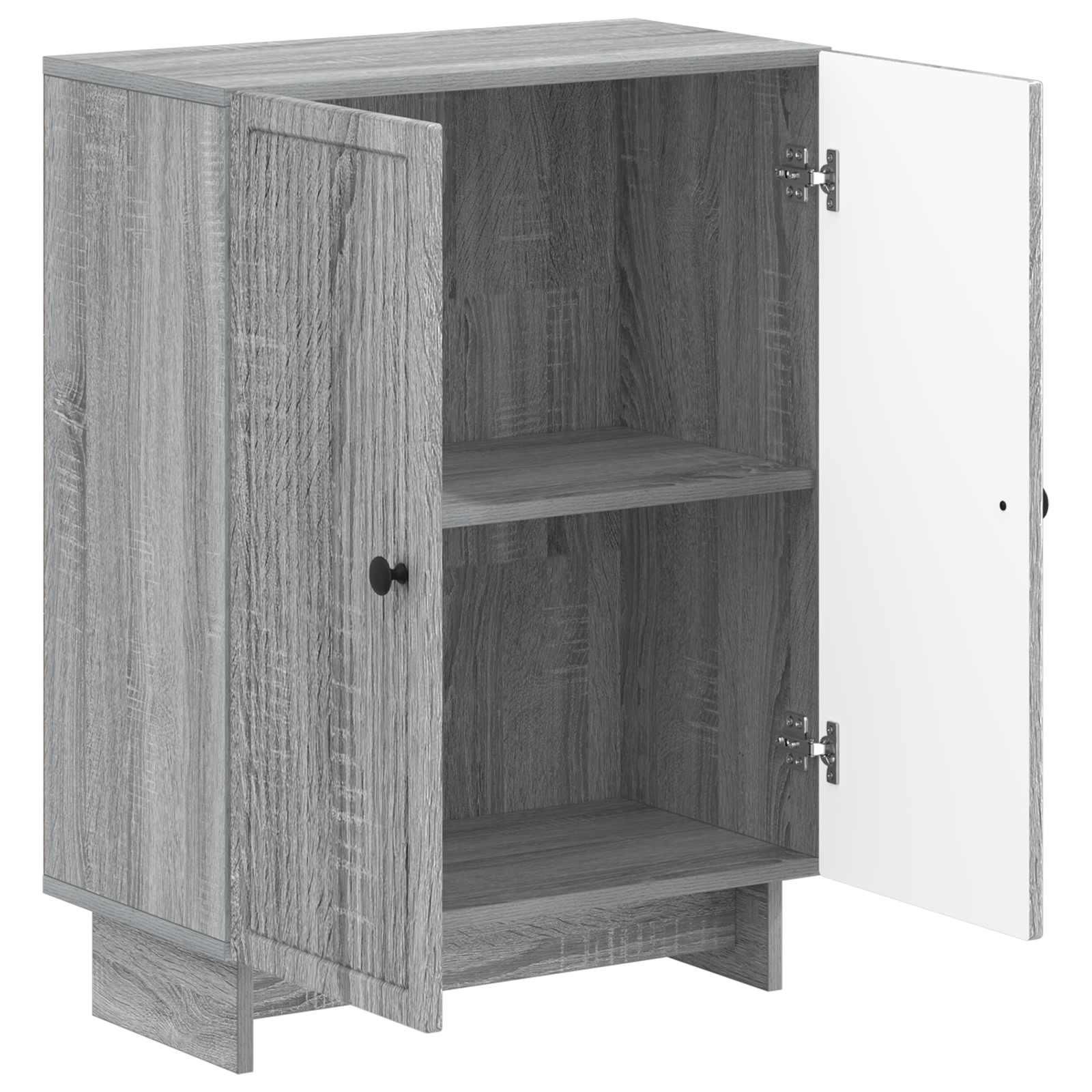 Ντουλάπι Αποθήκευσης Μπάνιου EDE Γκρι Sonoma 59,5 x 31 x 80 εκ - Pakobazaar