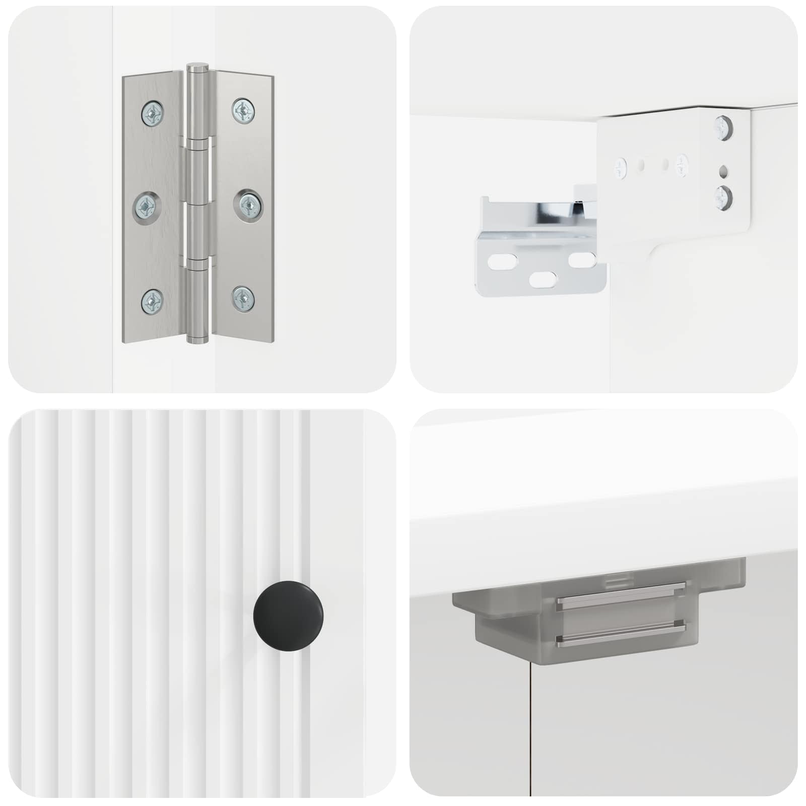 Ντουλάπα Πινάκων Βελών EDE Λευκό 52,5 x 10,5 x 53,5 εκ. - Pakobazaar
