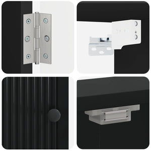 Ντουλάπα Πινάκων Βελών EDE Μαύρο 52,5 x 10,5 x 53,5 εκ. - Pakobazaar