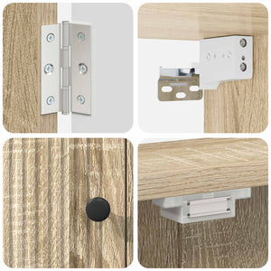 Ντουλάπα Πινάκων Βελών EDE Sonoma Δρυς 52,5 x 10,5 x 53,5 εκ. - Pakobazaar
