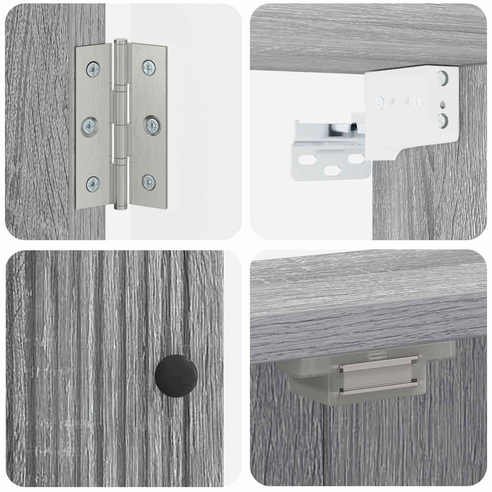 Ντουλάπα Πινάκων Βελών EDE Γκρι Sonoma 52,5 x 10,5 x 53,5 εκ. - Pakobazaar