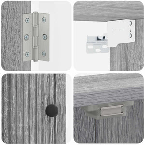 Ντουλάπα Πινάκων Βελών EDE Γκρι Sonoma 52,5 x 10,5 x 53,5 εκ. - Pakobazaar
