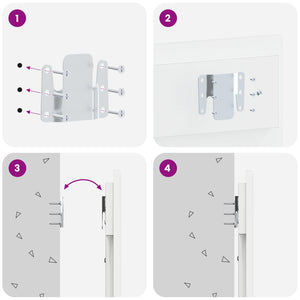 Κεφαλάρι Τοίχου EDE Γυαλιστερό Λευκό Επεξεργασμένο Ξύλο - Pakobazaar