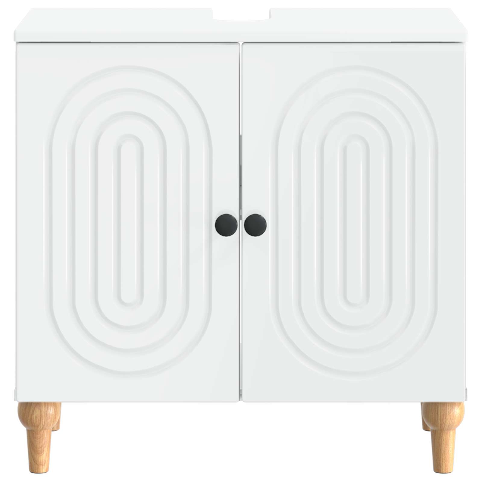 Ντουλάπα Νιπτήρα Mπάνιου ALKMAAR Λευκό 59,5 x 31,5 x 59 εκ. - Pakobazaar