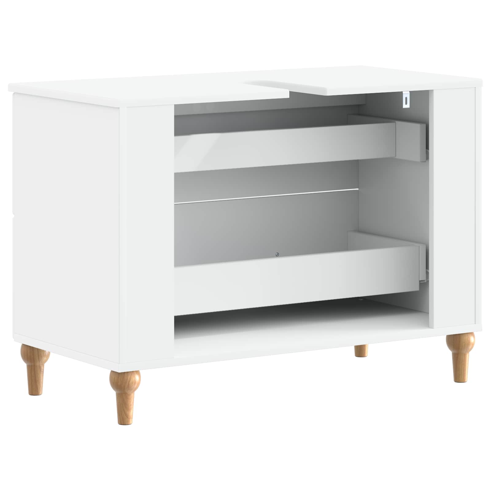 Ντουλάπα Νιπτήρα Mπάνιου ALKMAAR Λευκό 82 x 41 x 59 εκ - Pakobazaar