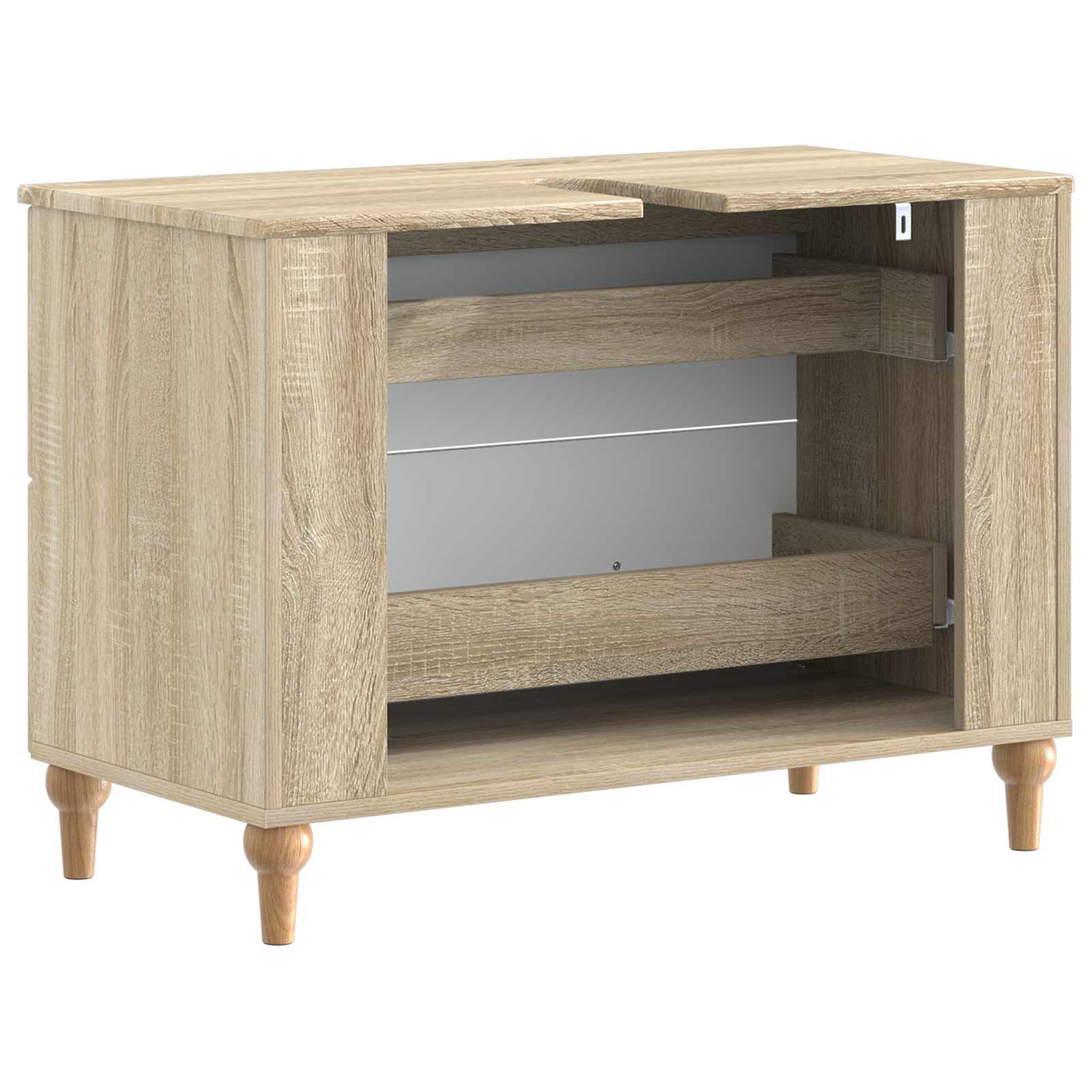 Ντουλάπα Νιπτήρα Mπάνιου ALKMAAR Sonoma Δρυς 82 x 41 x 59 εκ - Pakobazaar
