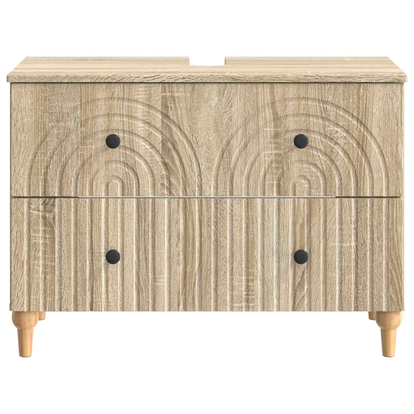 Ντουλάπα Νιπτήρα Mπάνιου ALKMAAR Sonoma Δρυς 82 x 41 x 59 εκ - Pakobazaar