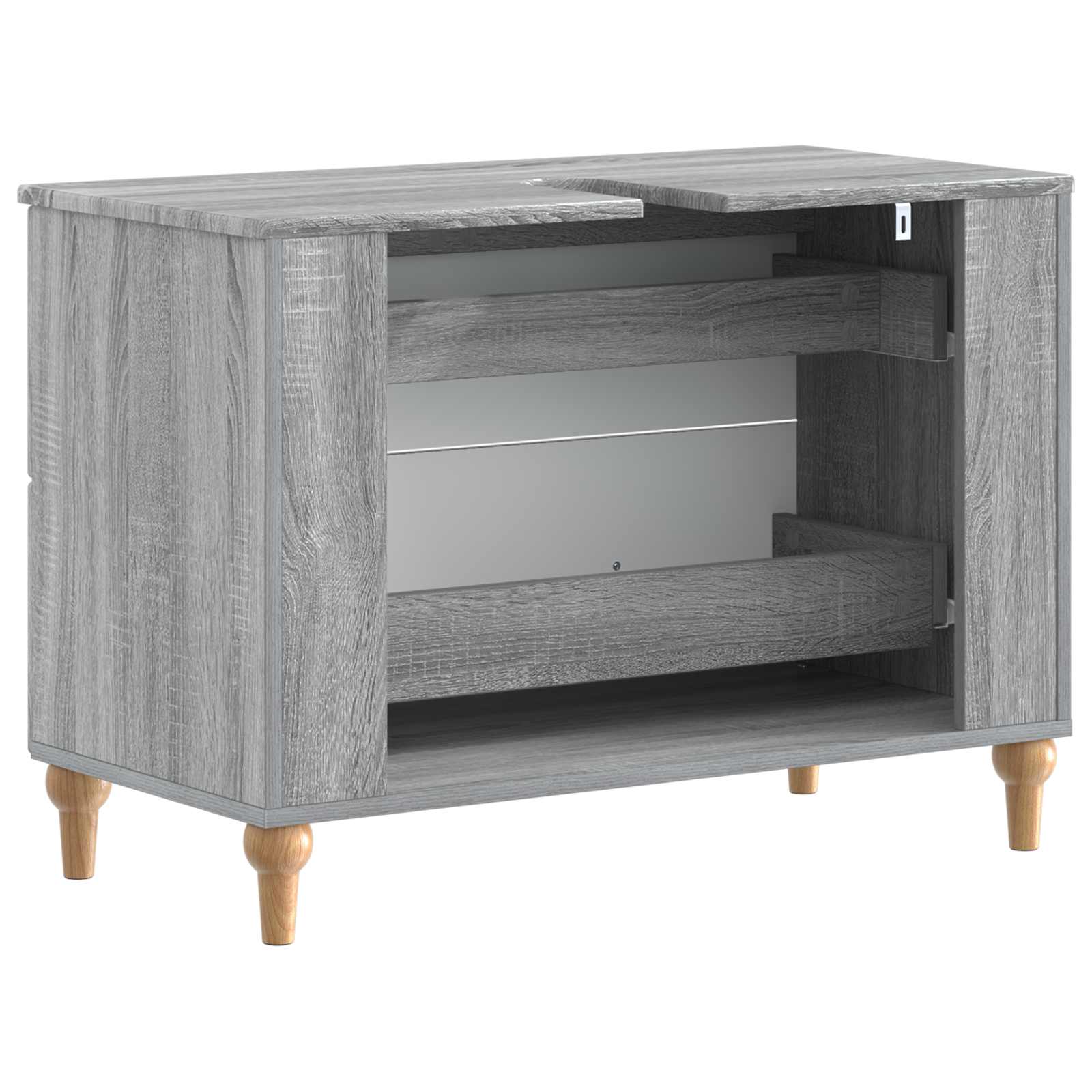Ντουλάπα Νιπτήρα Mπάνιου ALKMAAR Γκρι Sonoma 82 x 41 x 59 εκ - Pakobazaar