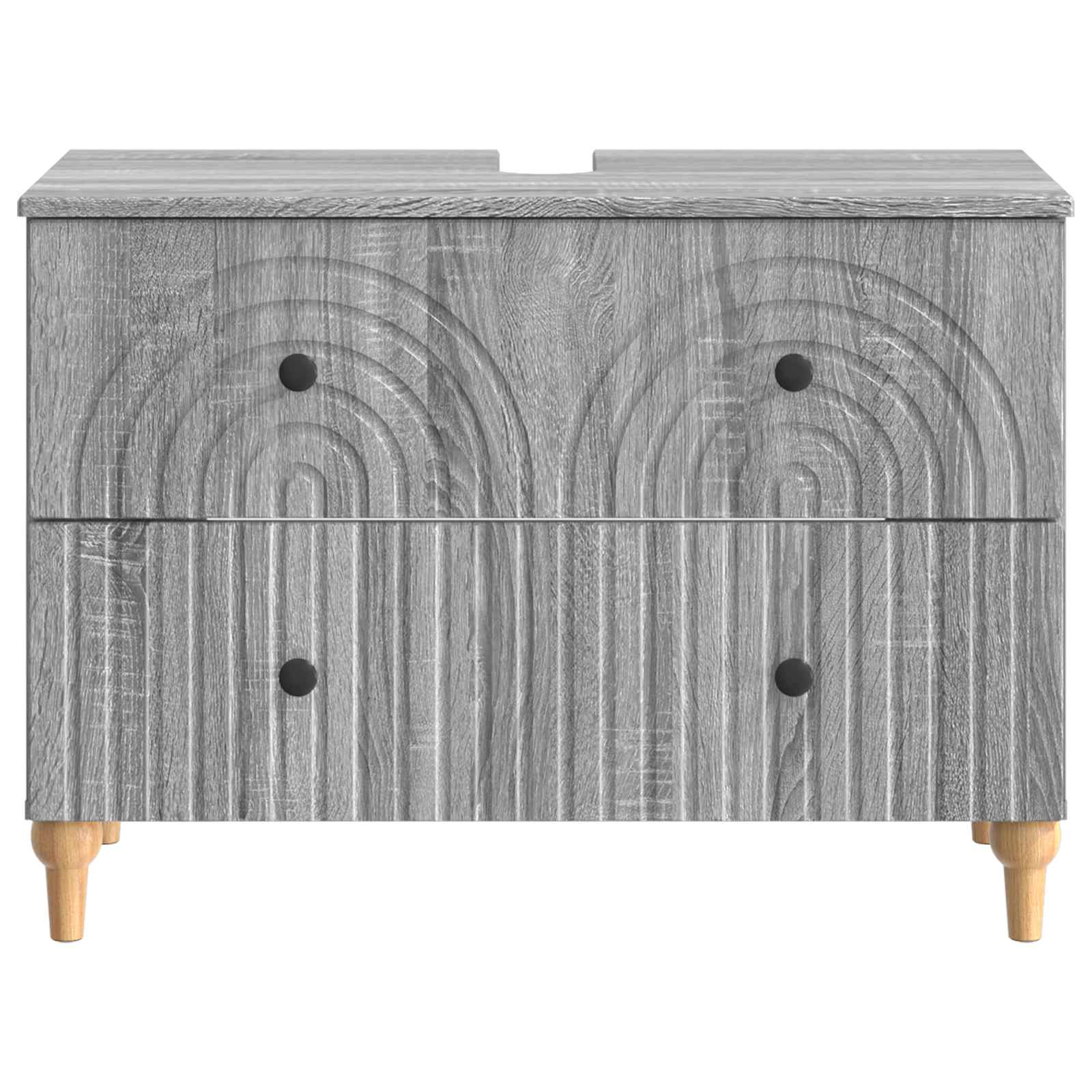 Ντουλάπα Νιπτήρα Mπάνιου ALKMAAR Γκρι Sonoma 82 x 41 x 59 εκ - Pakobazaar