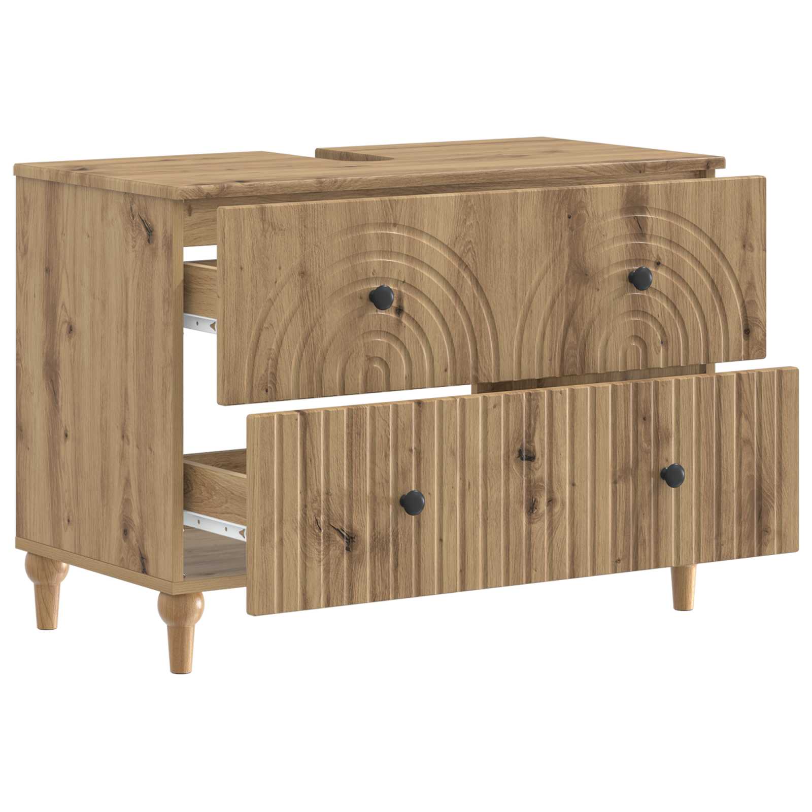 Ντουλάπα Νιπτήρα Mπάνιου ALKMAAR Artisan Δρυς 82 x 41 x 59 εκ - Pakobazaar