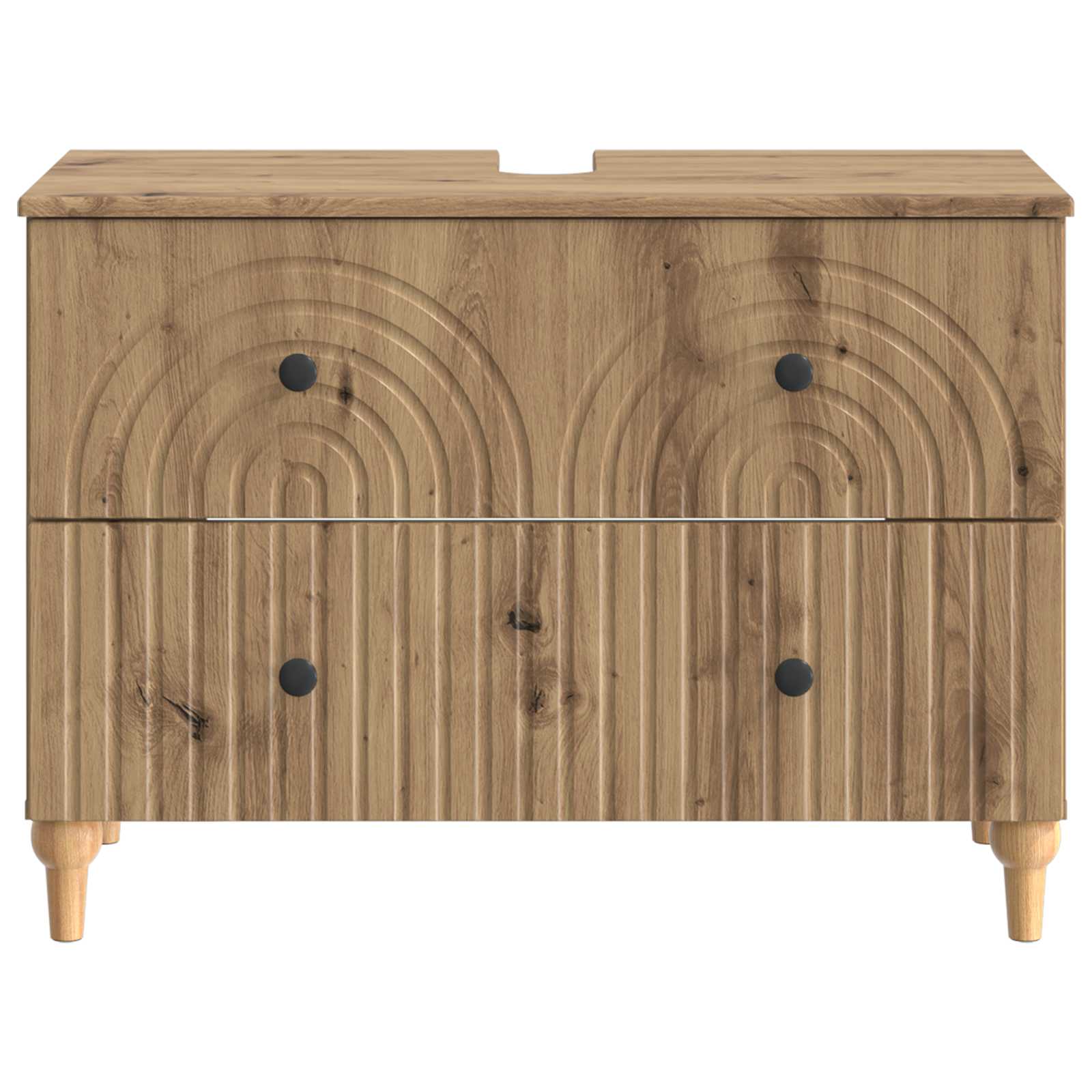 Ντουλάπα Νιπτήρα Mπάνιου ALKMAAR Artisan Δρυς 82 x 41 x 59 εκ - Pakobazaar