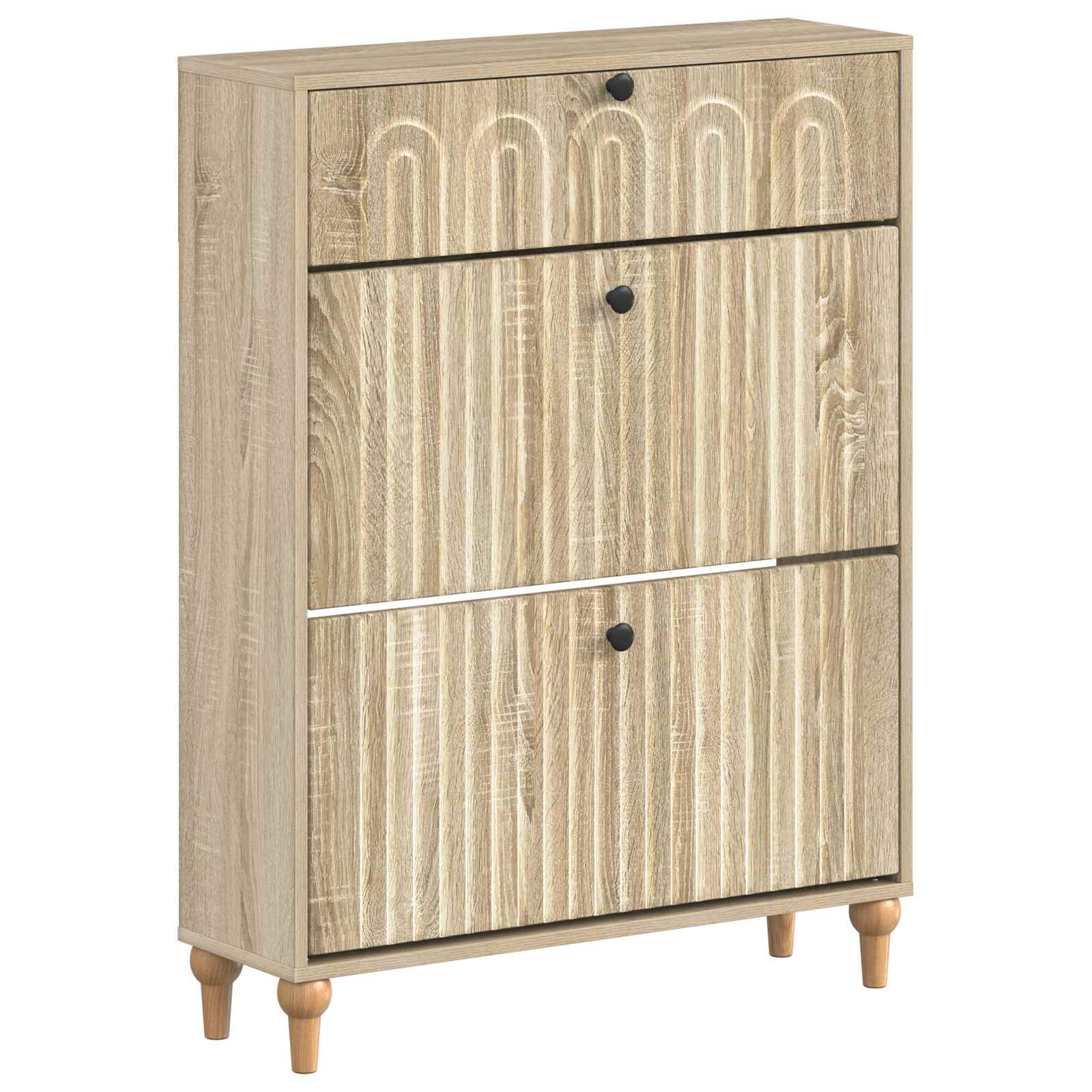 Ντουλάπα Παπουτσιών ALKMAAR 78 x 24 x 103 εκ. Sonoma Δρυς - Pakobazaar