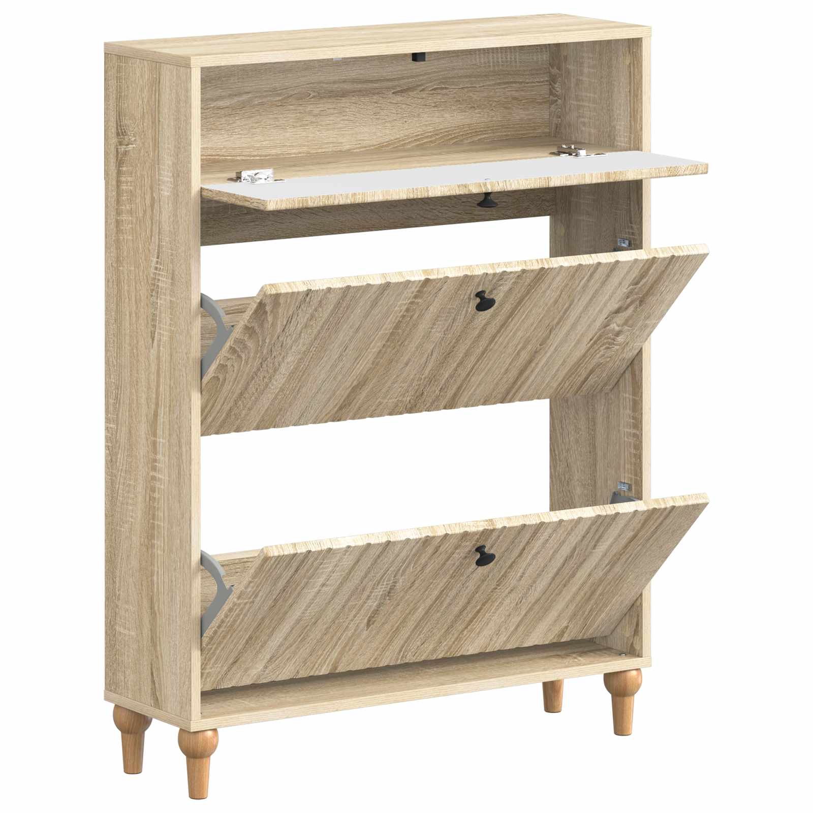 Ντουλάπα Παπουτσιών ALKMAAR 78 x 24 x 103 εκ. Sonoma Δρυς - Pakobazaar