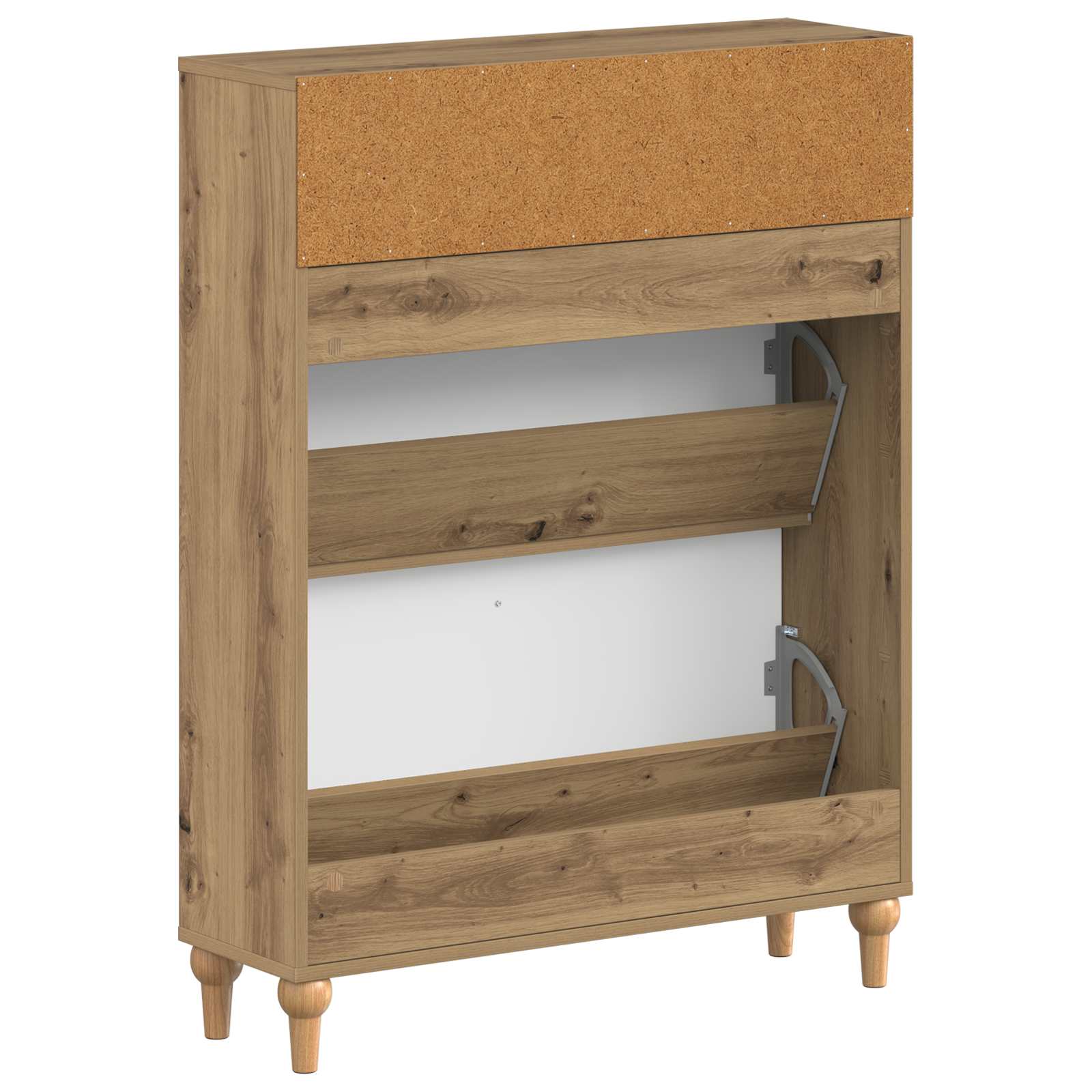 Ντουλάπα Παπουτσιών ALKMAAR 78 x 24 x 103 εκ. Artisan Δρυς - Pakobazaar