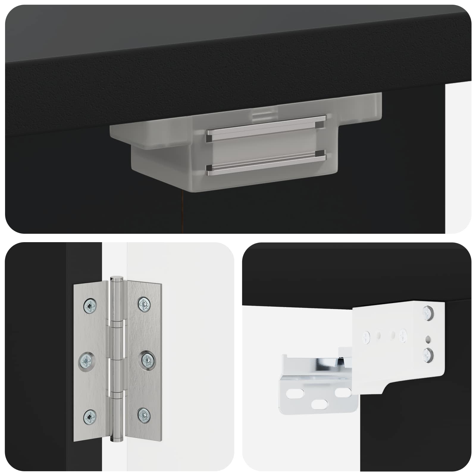 Ντουλάπα Πινάκων Βελών ALKMAAR Μαύρο 52,5 x 10,5 x 53,5 εκ. - Pakobazaar