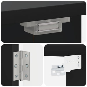 Ντουλάπα Πινάκων Βελών ALKMAAR Μαύρο 52,5 x 10,5 x 53,5 εκ. - Pakobazaar