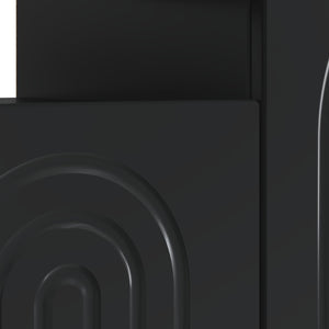 Ντουλάπα LED Τηλεόρασης Μαύρο Επεξεργασμένο Ξύλο - Pakobazaar