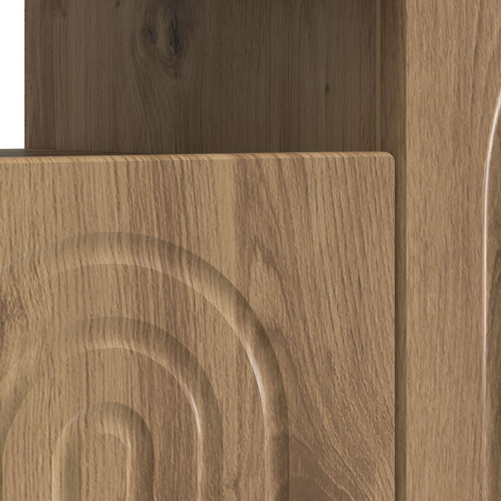 Ντουλάπα LED Τηλεόρασης Artisan Δρυς Επεξεργασμένο Ξύλο - Pakobazaar