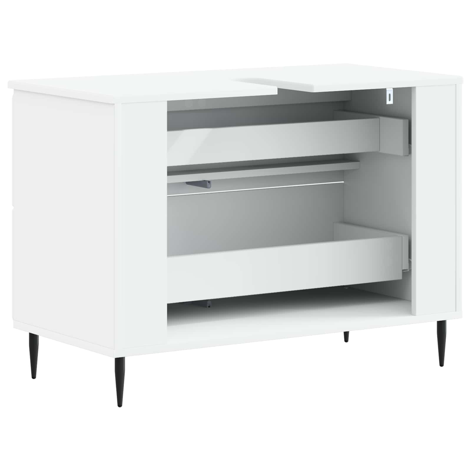 Ντουλάπα Νιπτήρα Mπάνιου ZWOLLE Λευκό 82 x 41 x 58,5 εκ - Pakobazaar
