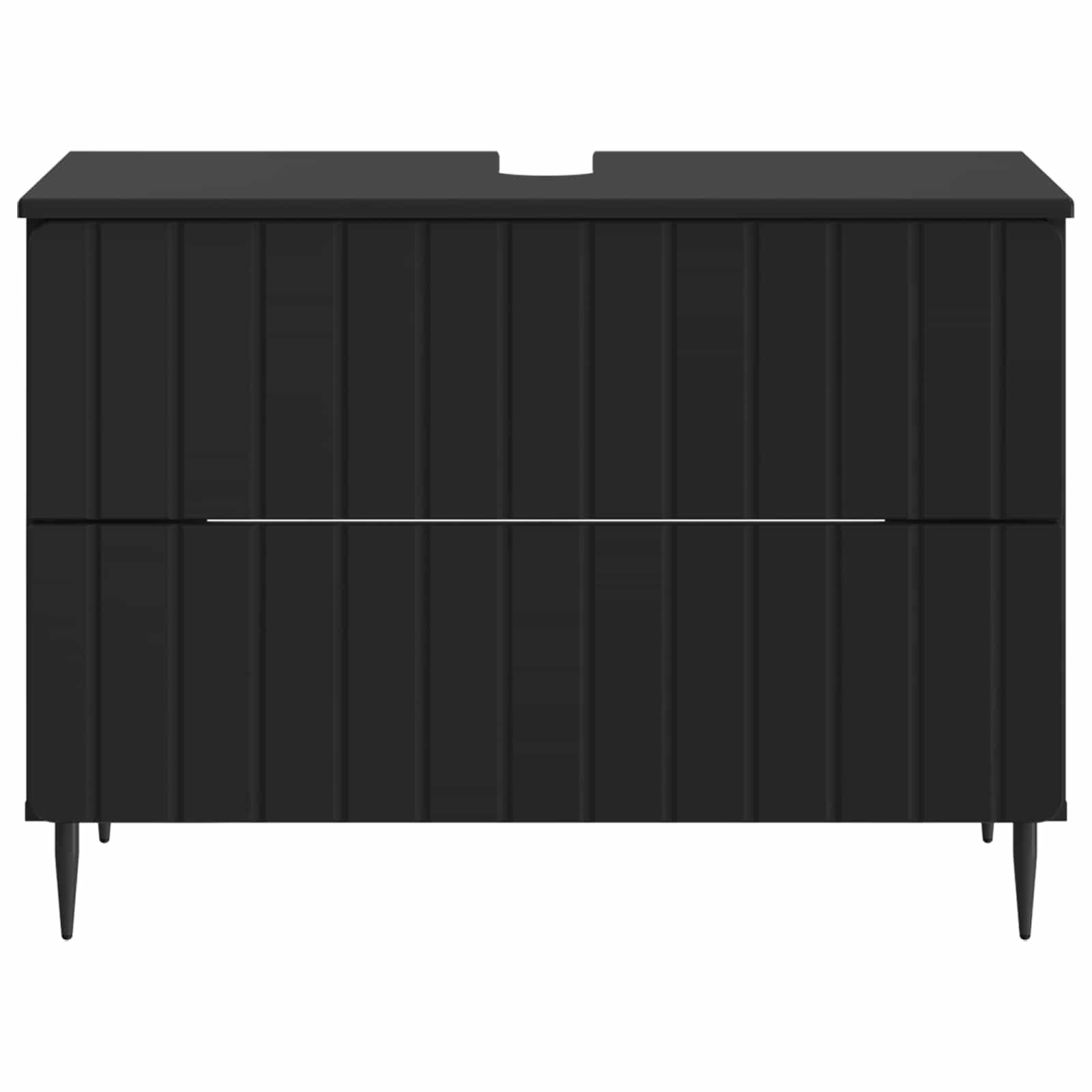 Ντουλάπα Νιπτήρα Mπάνιου ZWOLLE Μαύρο 82 x 41 x 58,5 εκ - Pakobazaar