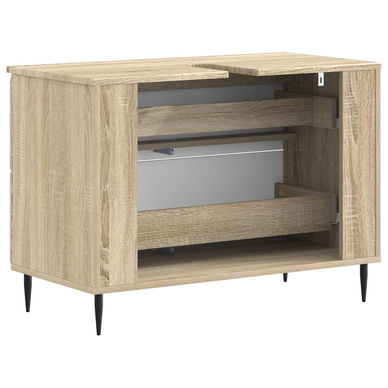 Ντουλάπα Νιπτήρα Mπάνιου ZWOLLE Sonoma Δρυς 82 x 41 x 58,5 εκ - Pakobazaar
