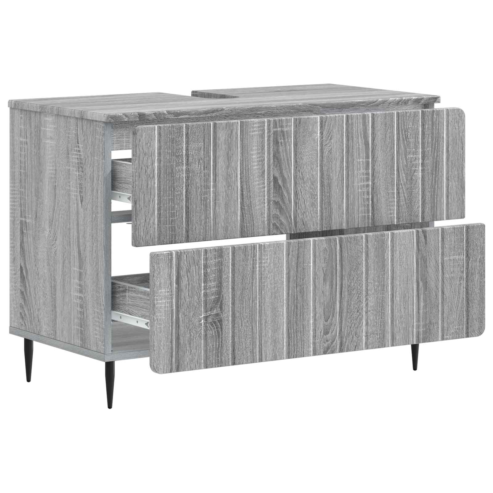 Ντουλάπα Νιπτήρα Mπάνιου ZWOLLE Γκρι Sonoma 82 x 41 x 58,5 εκ - Pakobazaar