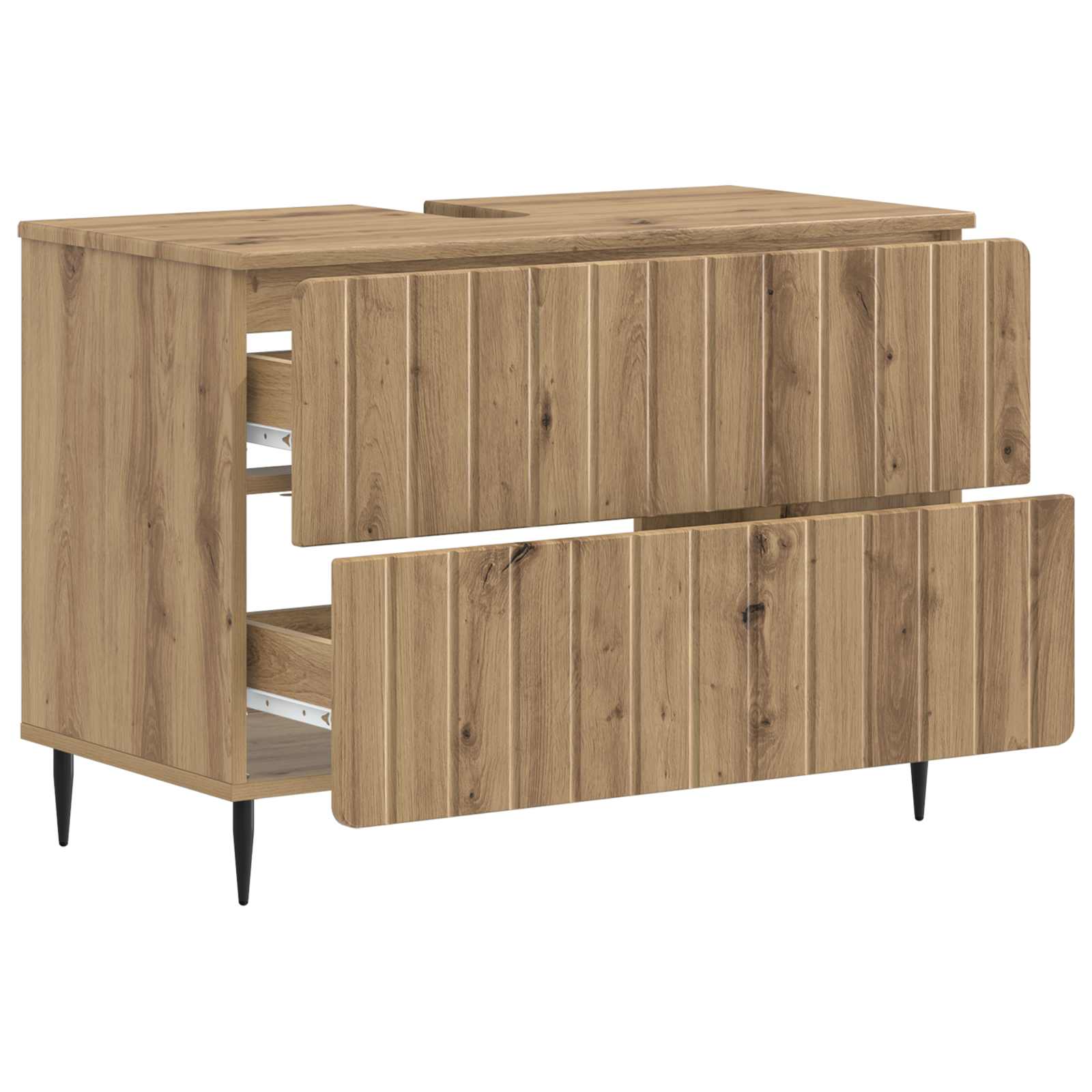Ντουλάπα Νιπτήρα Mπάνιου ZWOLLE Artisan Δρυς 82 x 41 x 58,5 εκ - Pakobazaar