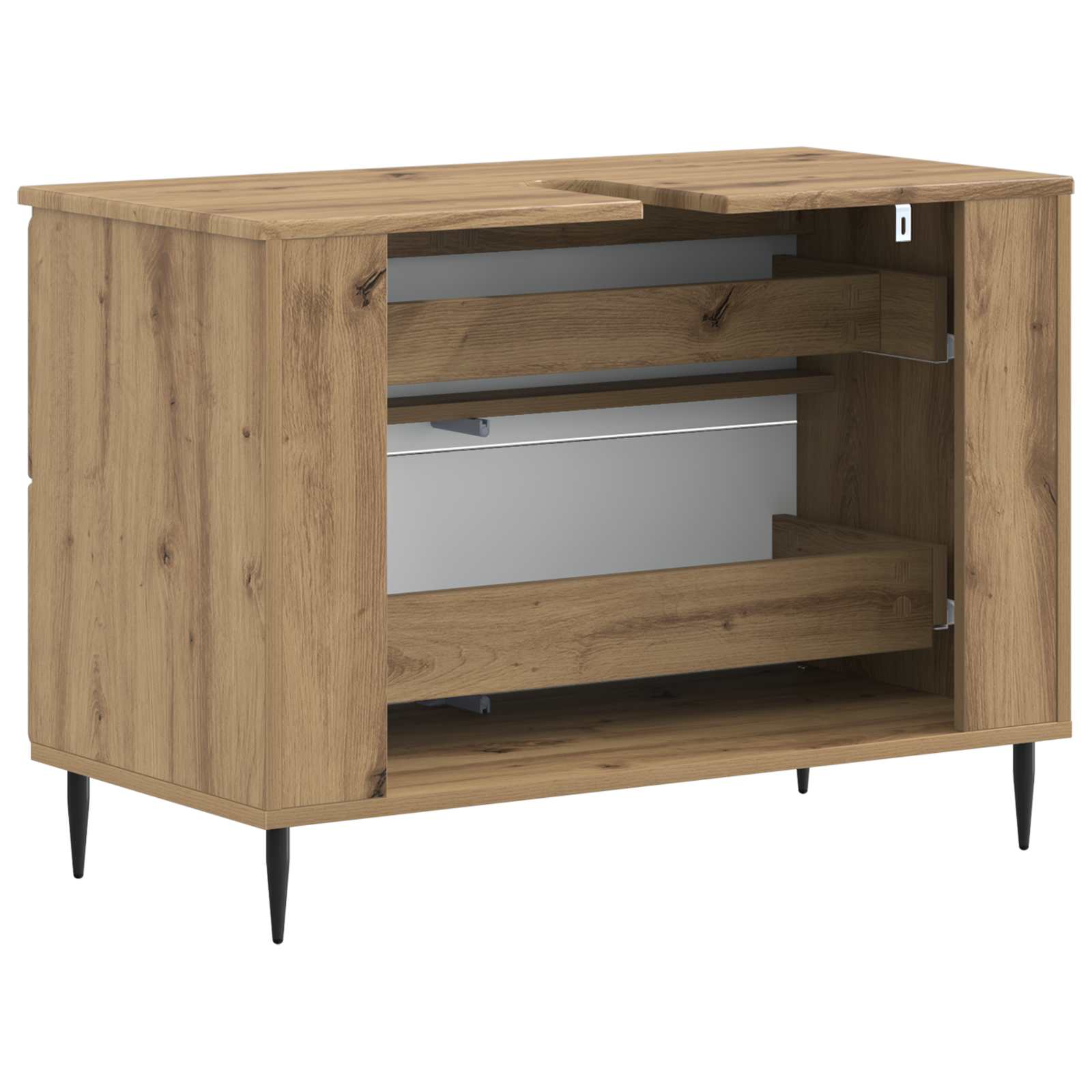 Ντουλάπα Νιπτήρα Mπάνιου ZWOLLE Artisan Δρυς 82 x 41 x 58,5 εκ - Pakobazaar