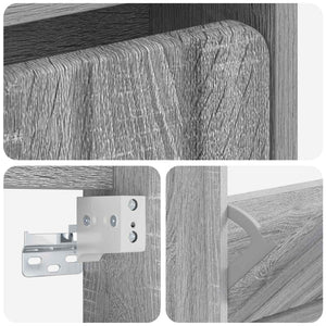 Τοίχου Ντουλάπα Παπουτσιών ZWOLLE 71 x 17 x 43 εκ Γκρι Sonoma - Pakobazaar