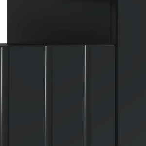 Ντουλάπα LED Τηλεόρασης Μαύρο Επεξεργασμένο Ξύλο - Pakobazaar