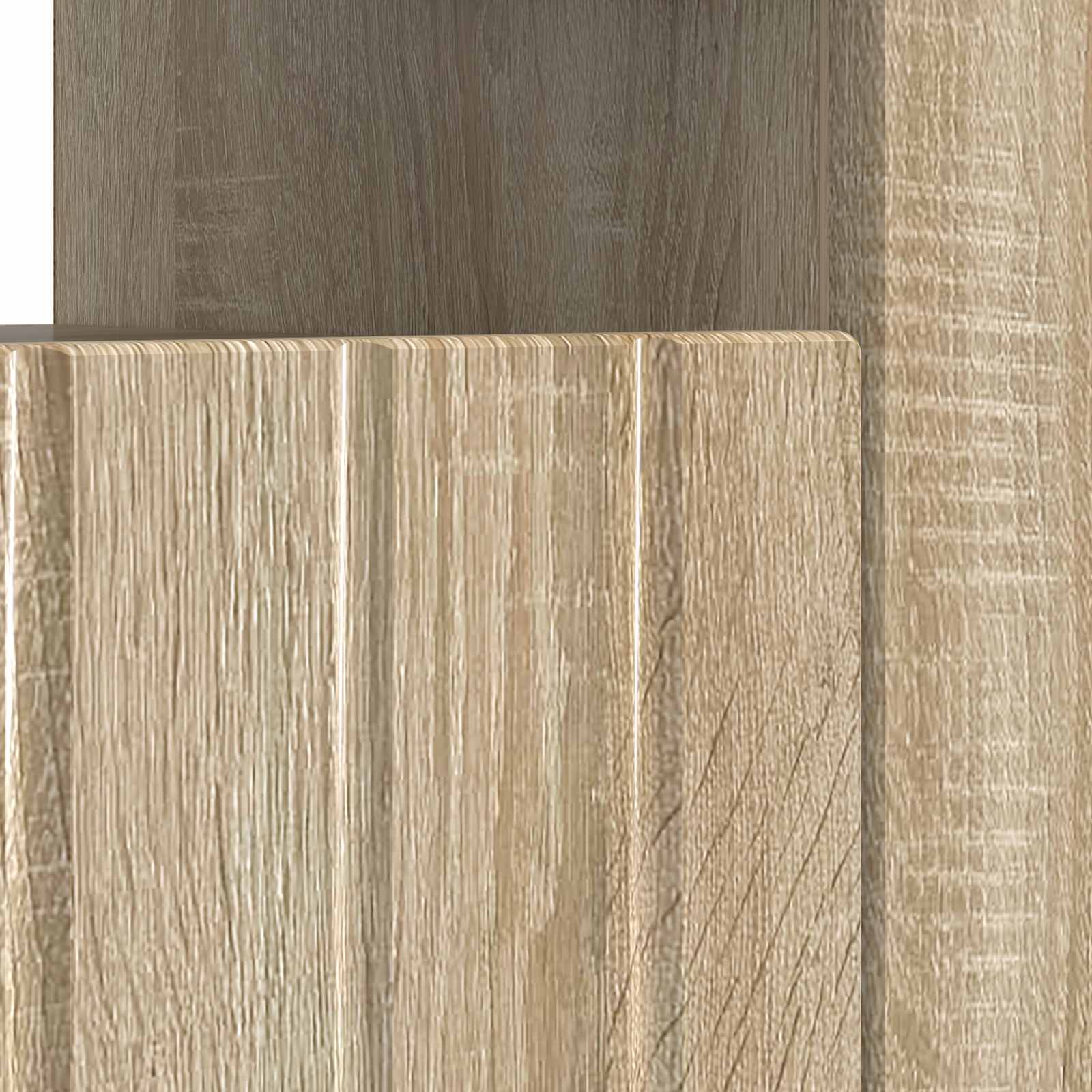 Ντουλάπα LED Τηλεόρασης Sonoma Δρυς Επεξεργασμένο Ξύλο - Pakobazaar